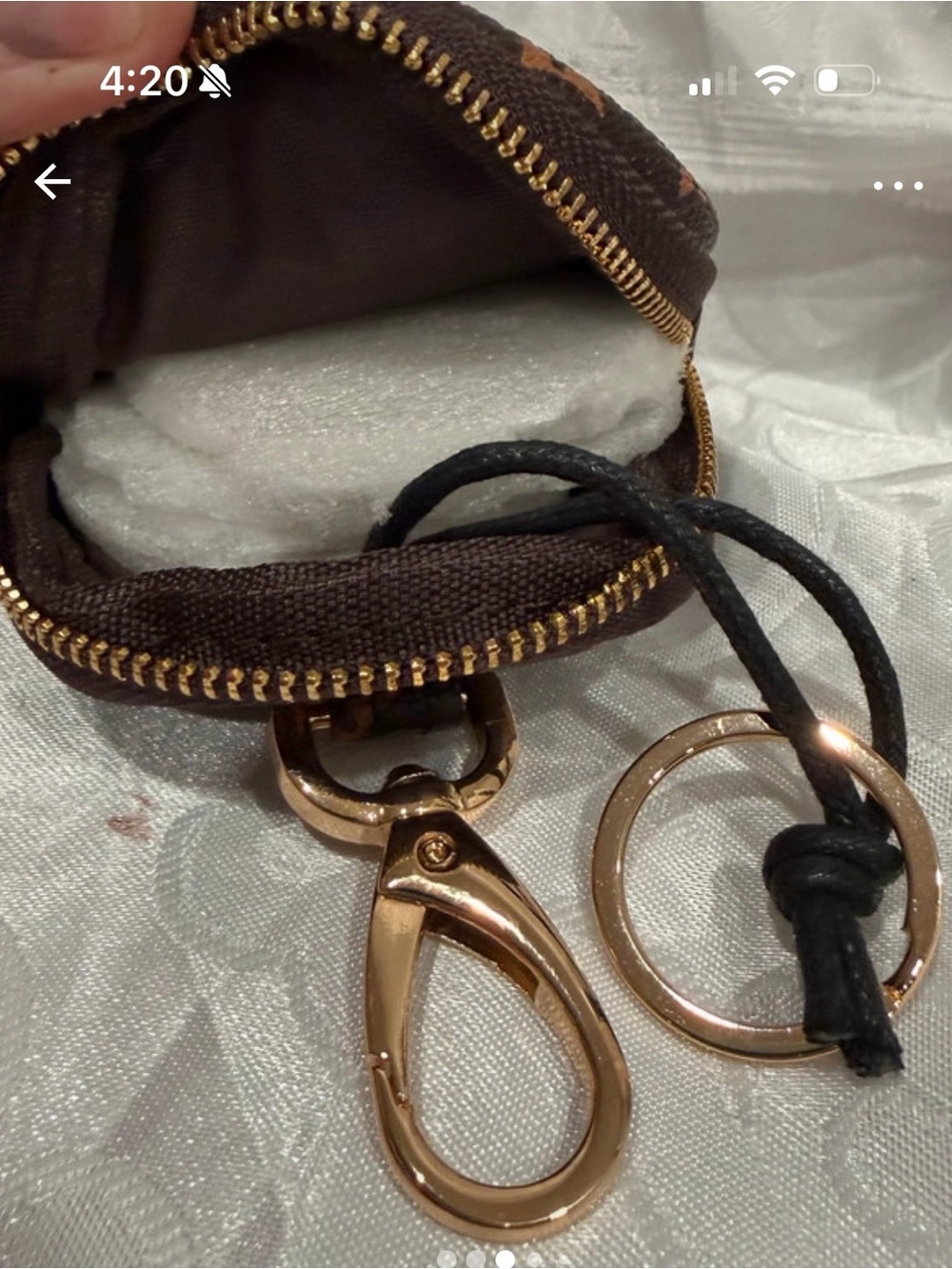 Brown Monogram Mini Key Pouch Bag π - Picture 2 of 4